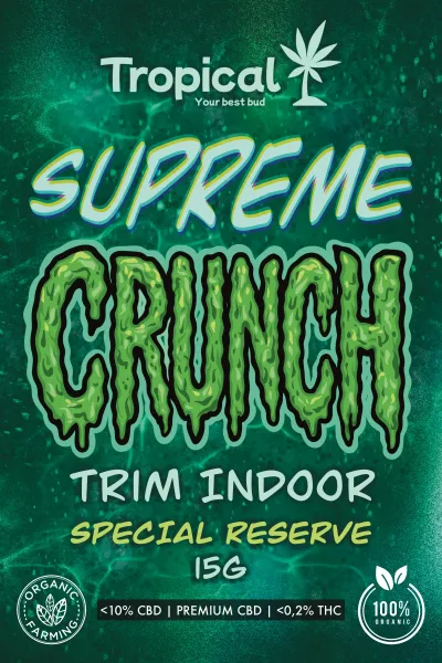 Supreme Crunch CBD Indoor 15g Premium | Tropical Bud