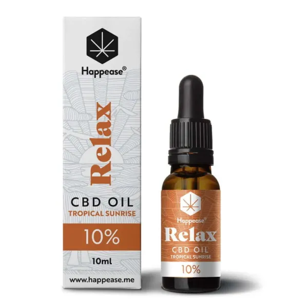 Óleo de CBD RELAX 10% – Happease Tropical Sunrise (10ml)