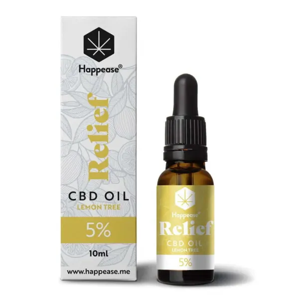 Óleo de CBD RELIEF Happease 5% Lemon Tree (10ml)