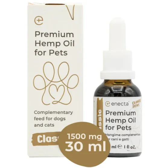 Óleo de Cânhamo para Pets com Ómega 3 e Vitamina E (30ml)