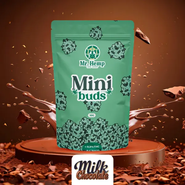 Mini Buds de CBD 10g - Milk Chocolate