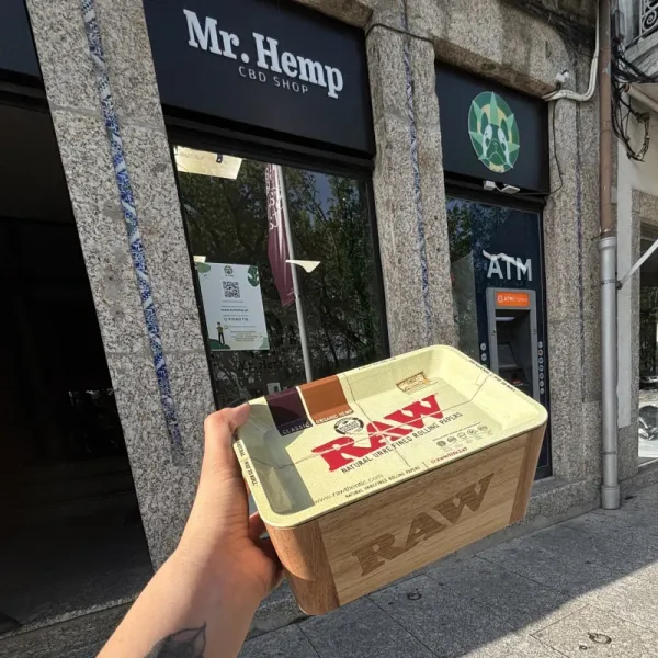 Caixa/Tabuleiro de Madeira Raw