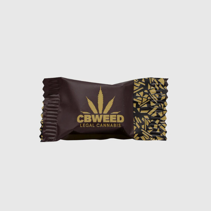 Bombom de Chocolate Preto com Sementes de Cânhamo CBWeed