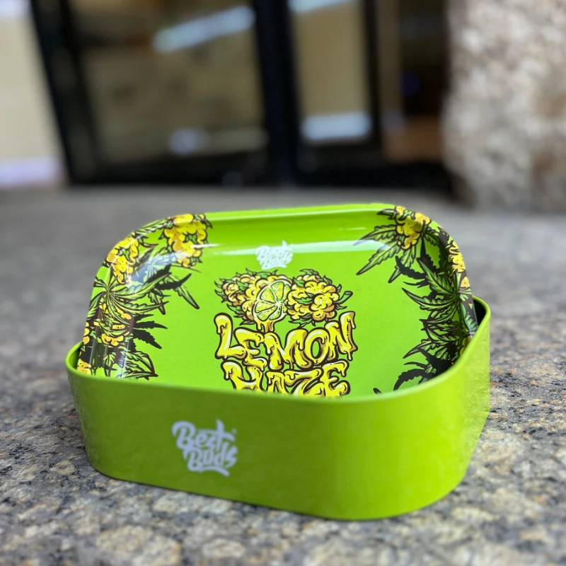 Caixa/Tabuleiro de Metal - Lemon Haze Mama Kana