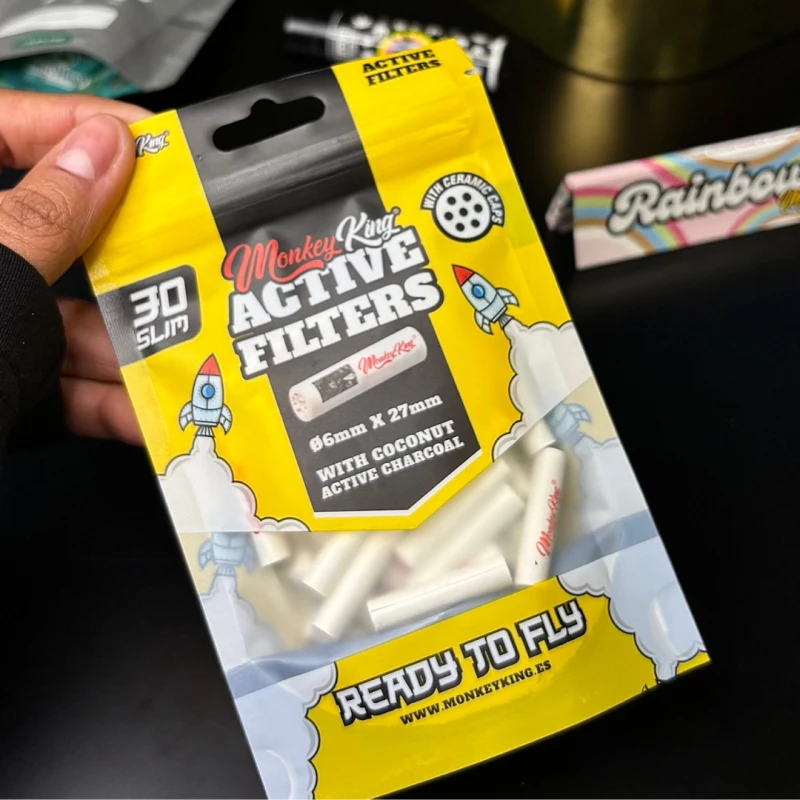 Filtro de Carvão Ativado 6mm - Monkey King – 30un Mama Kana