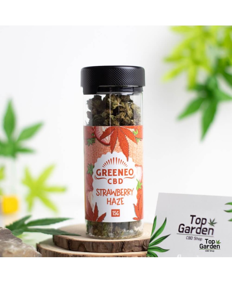 flor-cbd-small-buds-strawberry-haze-15gr-greeneo-flor-de-canhamo Top Garden